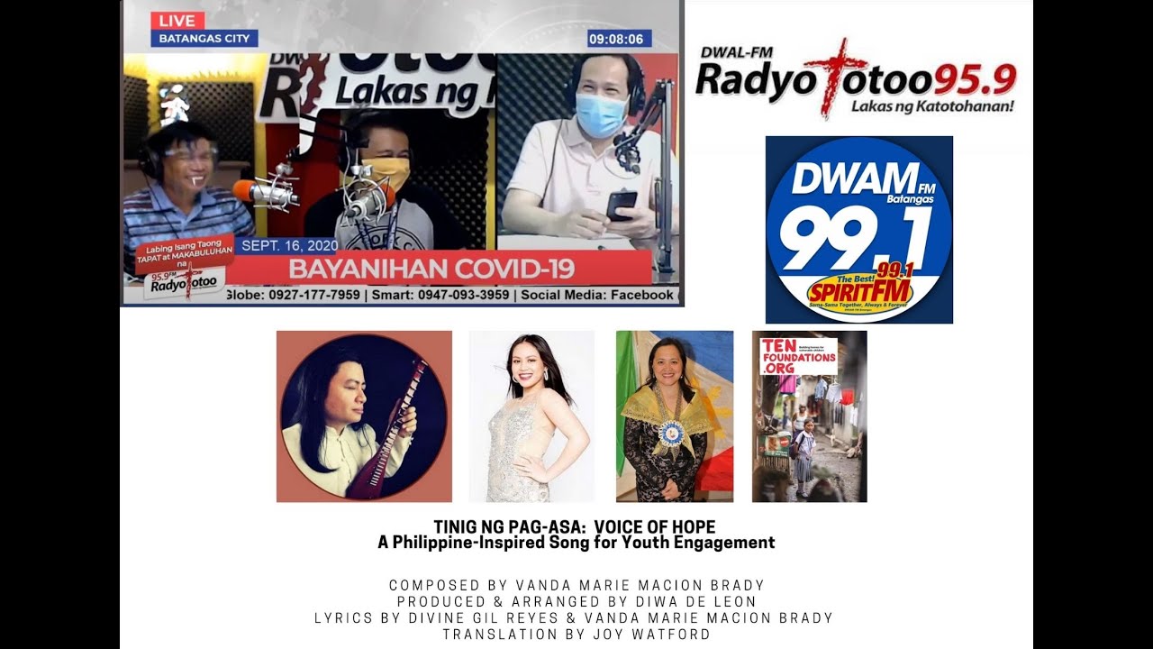 Tinig ng Pag -Asa Interview with 99.1 Spirit FM and 95.9 Radyo Totoo Philippines